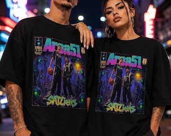 Area 51 SATLiens Parody Graphic Tee: San Antonio Sci-Fi Streetwear Shirt