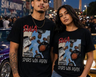 Camiseta unissex macia SWA Spurs With Attitude