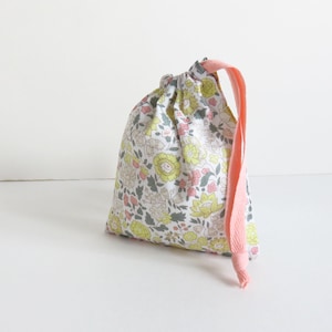 Tiny Liberty Lawn &#39;Danjo Dandelion&#39; Drawstring Bag