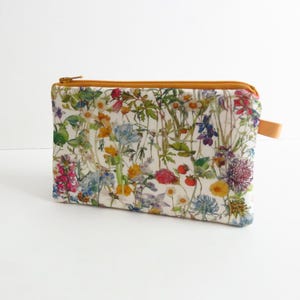 Monedero de tela con cremallera Palm Liberty Lawn 'Wild Flowers H-CC'