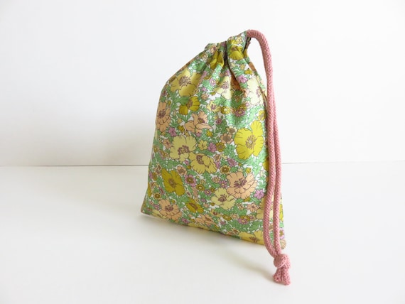 Small Liberty Lawn 'meadow Song' Drawstring Bag