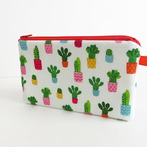 Palm Makower Fruity Friends Cactus Fabric Zippered Purse