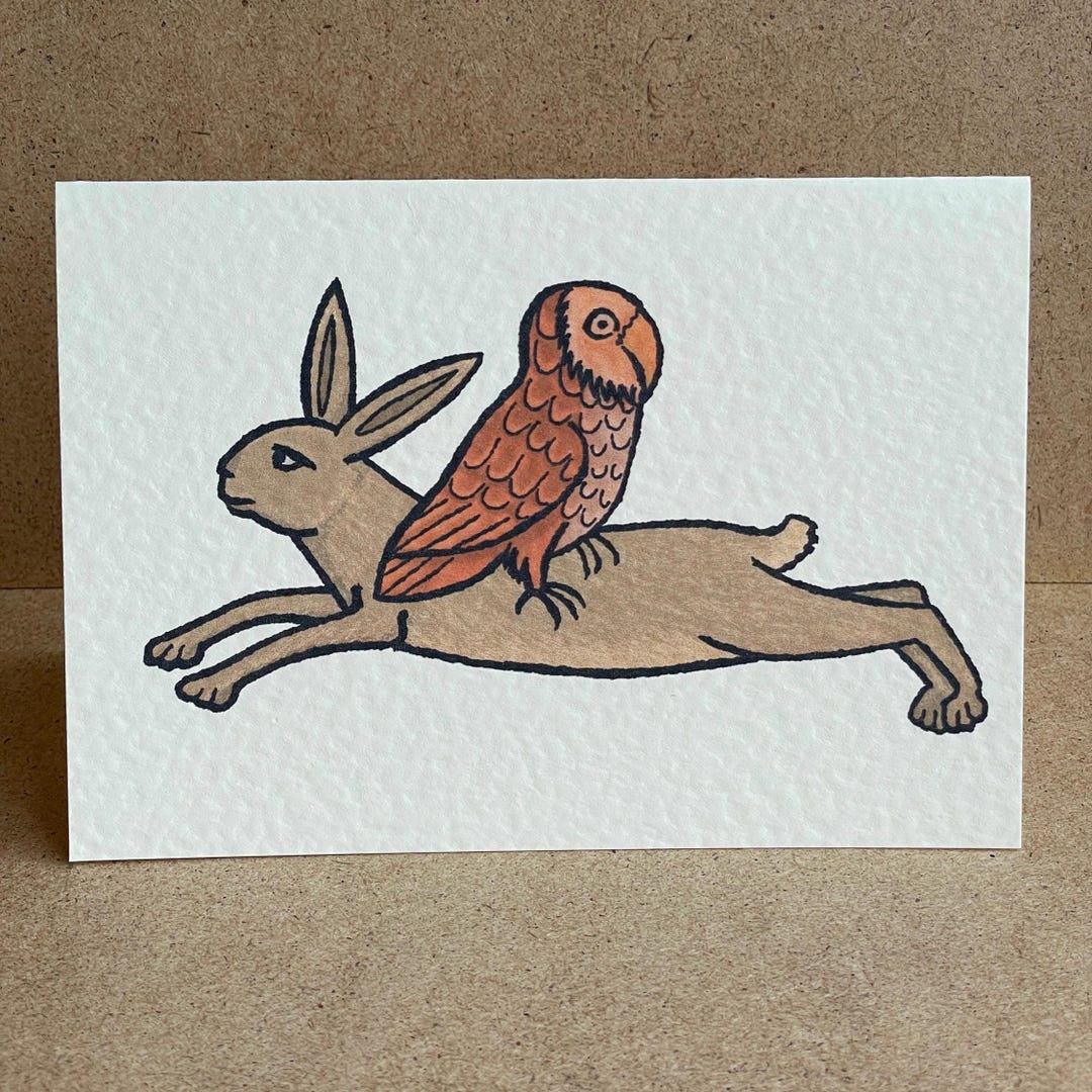 Medieval Rabbit Owl Card | Kingdom Come Deliverance II Kcdii History ...