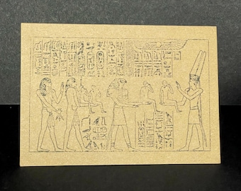 Egyptian card | archaeology history handmade blank hieroglyph ancient Egypt archeology anthropology Pharoah