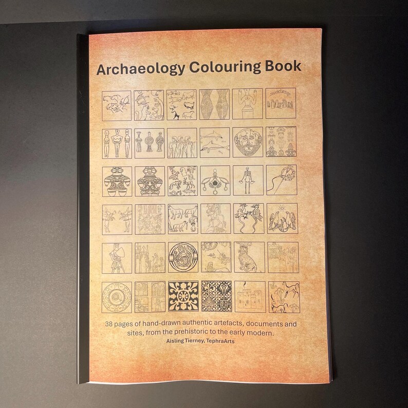 Archaeology Colouring Book | Large Artefact Artifact Archeology ...