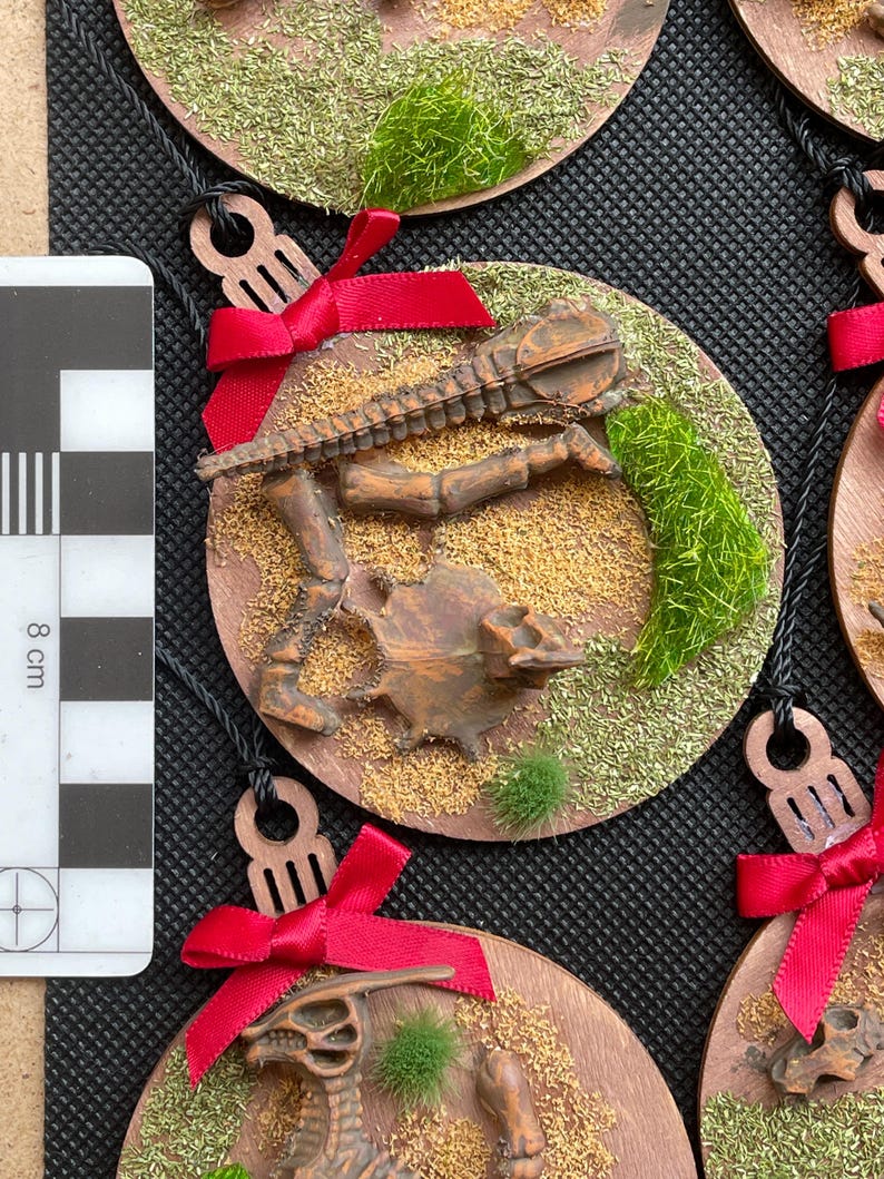 Dino Excavation Ornament Dinosaur Baubles Paleontology Fossils