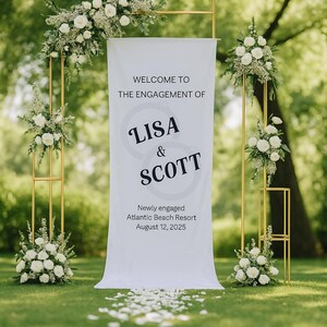 Personalized Wedding Sign, Custom Minimal Welcome Sign, Fabric Welcome Sign, Wedding Decoration, Custom Fabric Wedding Sign
