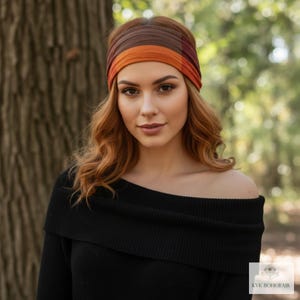 Colorful Patchwork Boho Headband -  Stylish Bohemian Headwrap, Headbands for Women