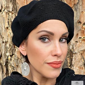 Boho Crochet Cotton Beret: Handmade Artisan-made Guatemalan Hat