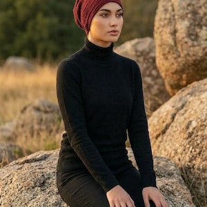 Sombrero bohemio de gasa de algodón - Gorro ligero de verano imagen 3