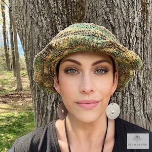 Handcrafted Hemp Sun Hat - Beach Hat, Sustainable Headwear for Women