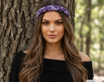 Tie Dye Braided Boho Headband - Yoga Headband, Headbands for Women