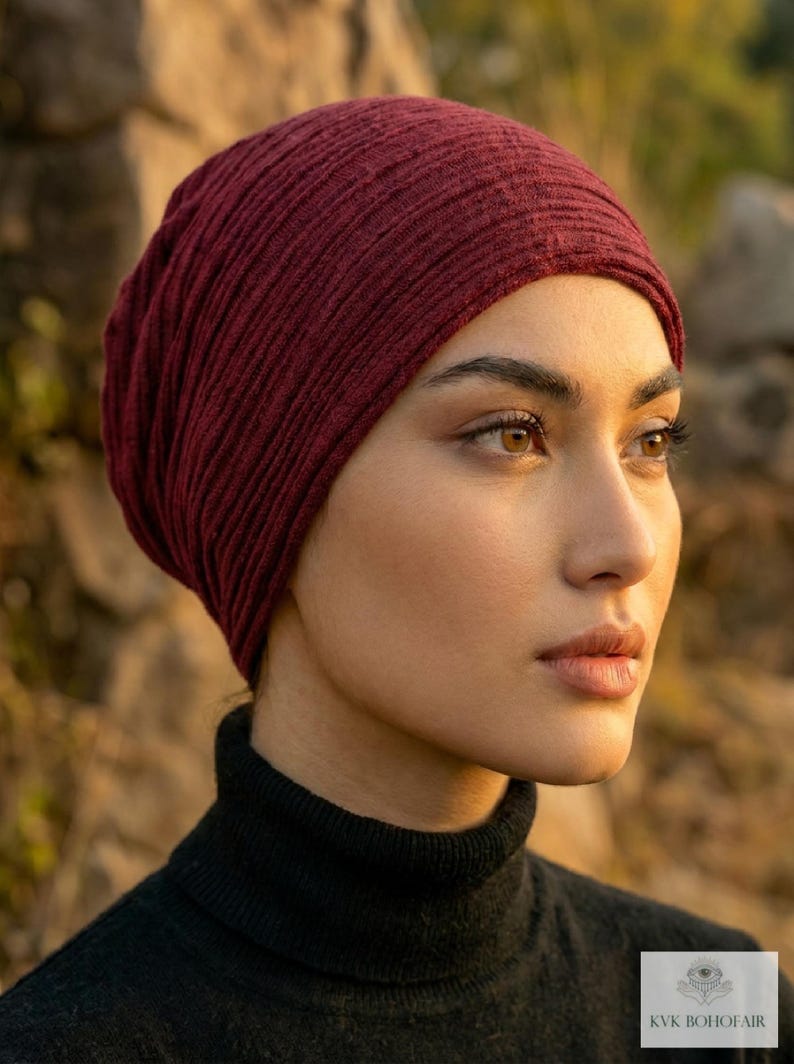 Sombrero bohemio de gasa de algodón - Gorro ligero de verano imagen 1