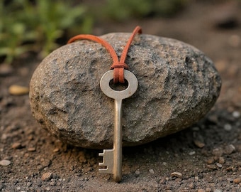 Boho Vintage Key Choker Necklace for Unique Style