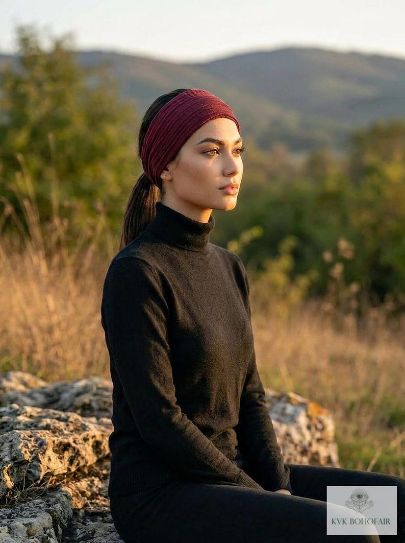 Sombrero bohemio de gasa de algodón - Gorro ligero de verano imagen 5
