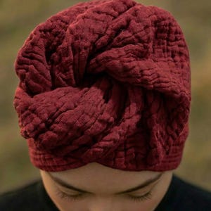 Sombrero bohemio de gasa de algodón - Gorro ligero de verano imagen 8