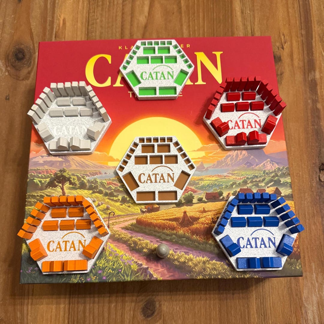 Catan 6th Edition | Game Piece Organizer | 3D Printed | 1-6 Players ...