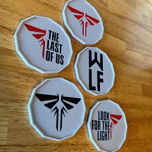 The Last Of Us Coasters with Cork bottom | Look For the Light | Part II | Season 2 | HBO Max | Last of Us Gifts