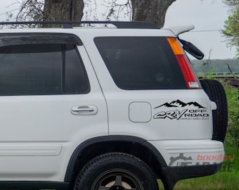 Par de calcomanías todoterreno en tiempo real para Honda CR-V Retro 97+ AWD 14&quot;