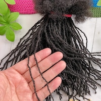 Micro Interloc Curly Tips Loc Extensions 100% Human Hair Interlocked ...