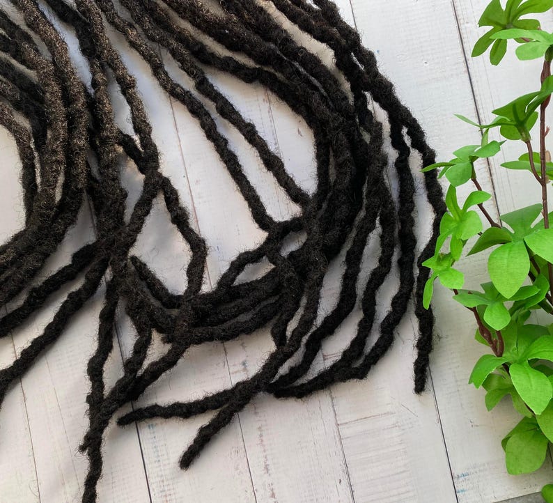 Clip-in Human Hair Textured Loc Extensions - Anwi Style - 10 Locs - Etsy