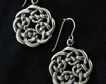 Celtic Knot Sterling Silver Earrings