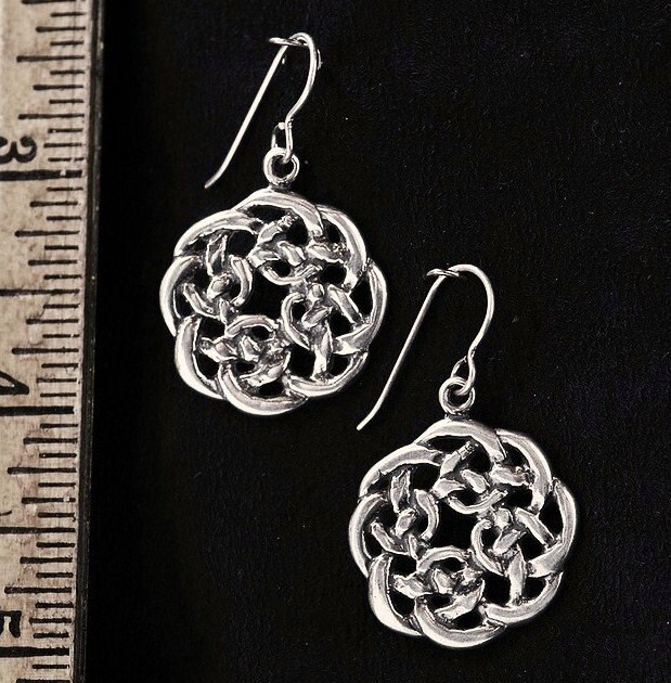 Celtic Knot Sterling Silver Earrings - Etsy Canada
