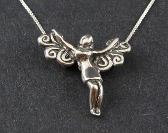 Winter Faerie Sterling Silver Necklace