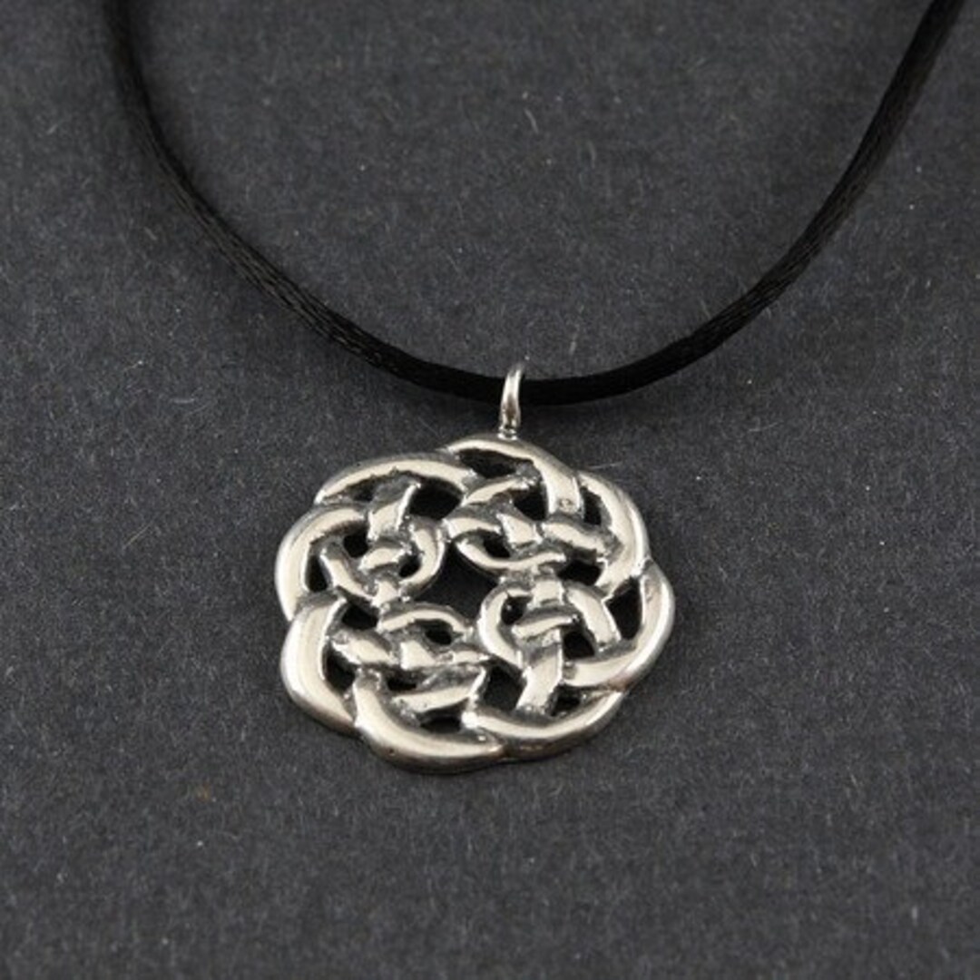 Celtic Knot Sterling Silver Necklace on Choice of Sterling - Etsy