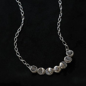 Phases of the Moon Sterling Silver Necklace