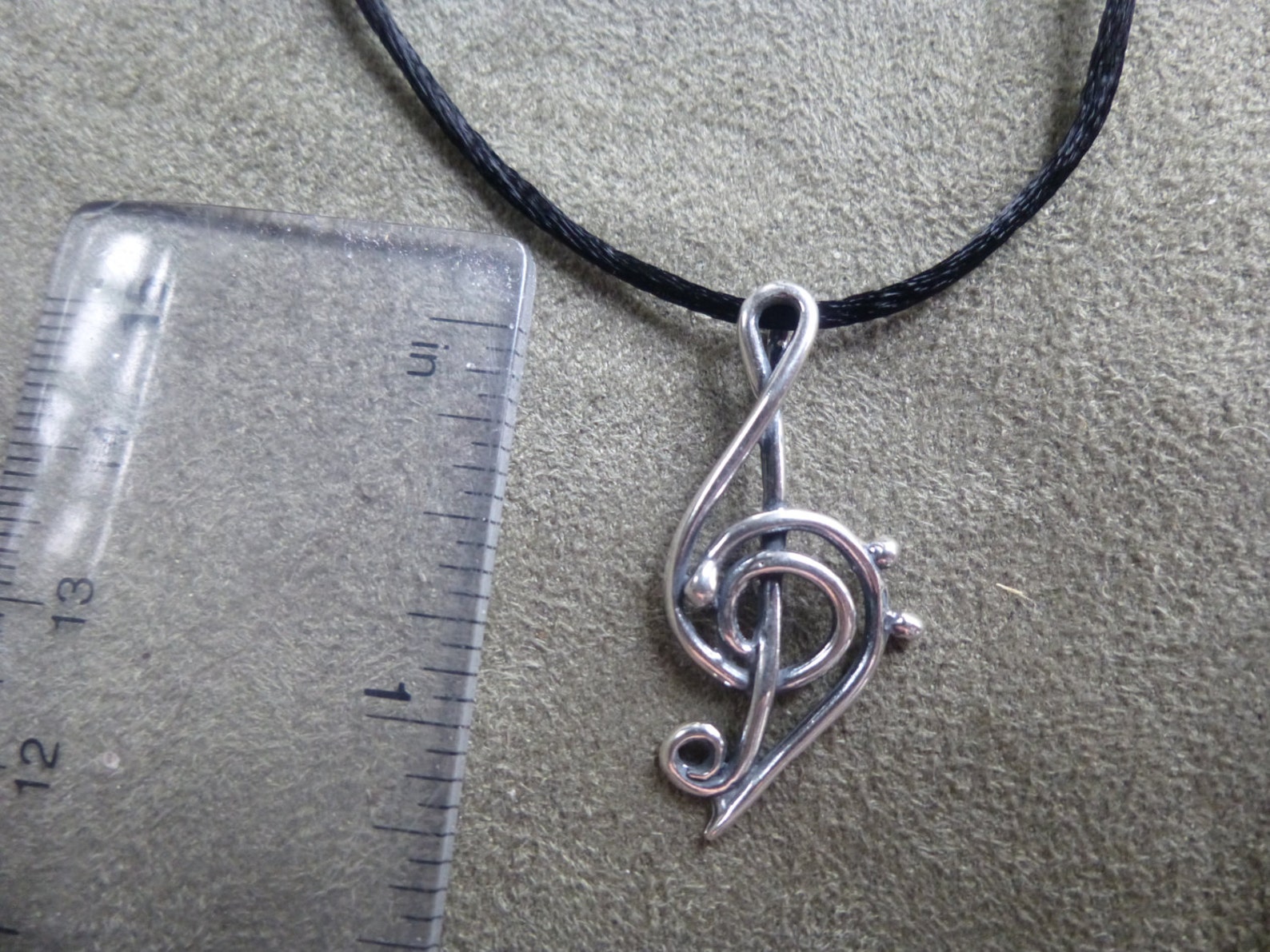 Treble Clef Bass Clef Mashup G Clef F Clef Sterling Silver Etsy