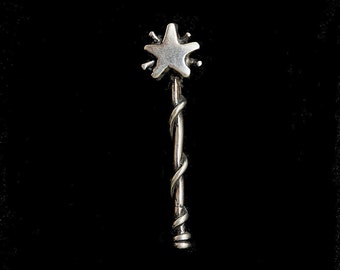 Magic Wand 5 pt. Sterling Silver Necklace on Sterling Silver Chain