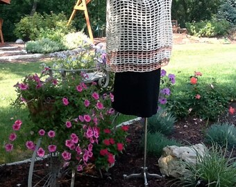 Peaches and Cream Crocheted Summer Tank
