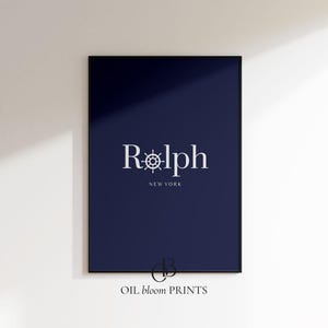 Sailing Poster - Minimalist Nautical Art Print, Blue Coastal Decor, Printable JPG Files, Old Money Aesthetic, Luxury Brand Name Wall Art