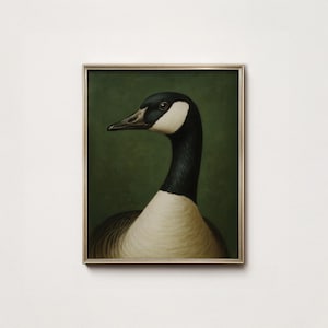 Canadian Goose Print: Canada Animal, Rustic Cabin Wall Art (Digital Download)