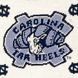 10x12 '' Handmade Wool Needlepoint Pillow Cover – UNC Tar Heels Embroidery Design immagine 3