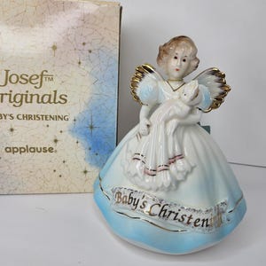 Vintage Josef Originals Applause Baby&#39;s Christening Figurine