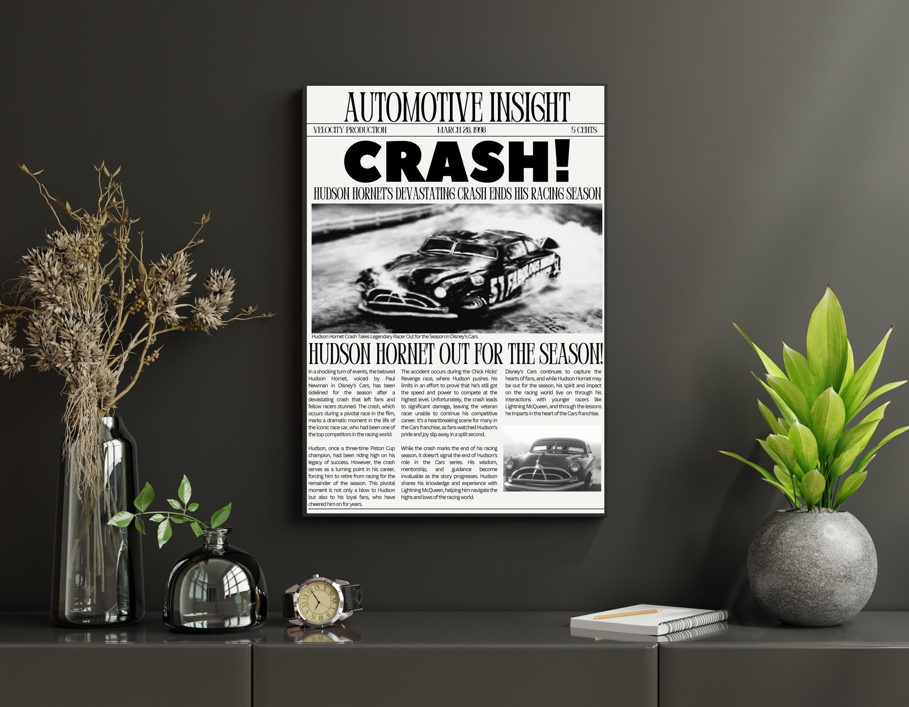 Doc Hudson Crash Coloring Page 2025 