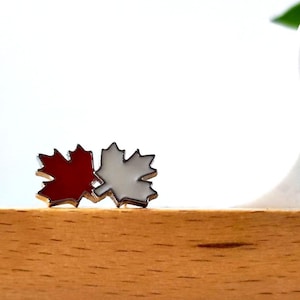 Kanadische Ahornblatt Ohrstecker, Minimalist Legierung Schmuck Geschenk, Kanada Symbol Ohrringe in Silber-Finish, Legierung Ohrstecker für den Alltag