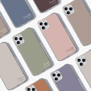 Personalisierte Handyhülle, Pastell Handyhülle für iPhone 16 15 14 13 12 Pro Max Plus Mini