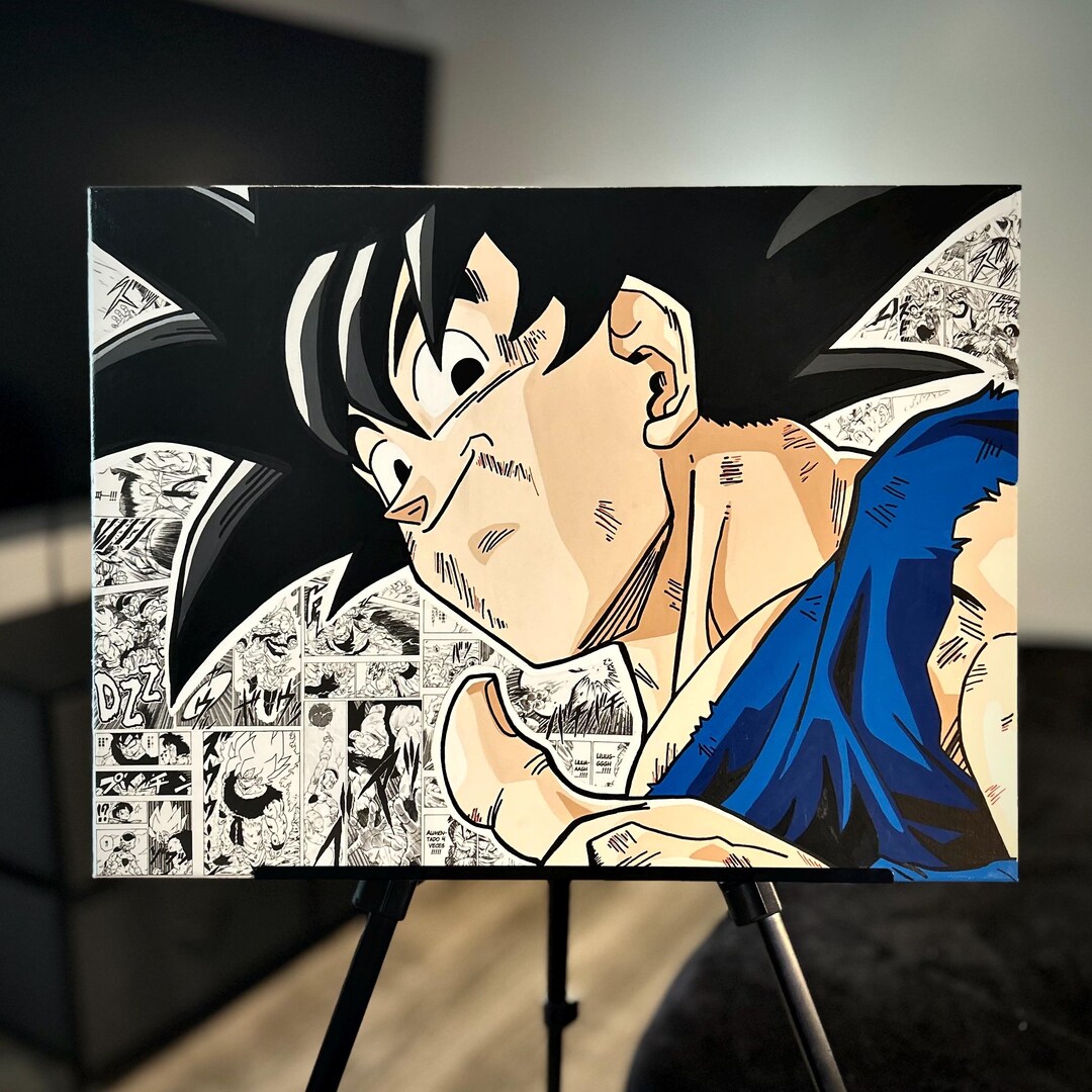 Goku Dragon Ball Z | Original Painting | Wall Art | Art Print | Room ...