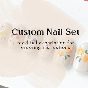 Custom Made Press On Nails – Nail Set | Handmade & Long-Lasting