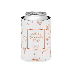 Aperol Spritz Bachelorette Party Can Cooler: Love at First Spritz Custom Bridal Favor Regular Can