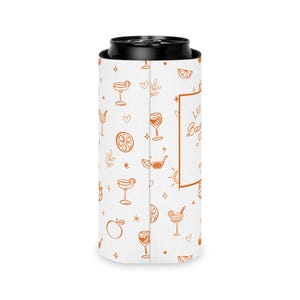 custom can cooler, love at first spritz, slim can, bachelorette merch, cocktail party favor, spritz bachelorette, beach bachelorette, can cooler, can coolers, girls weekend, bachelorette, bachelorette party, party favors