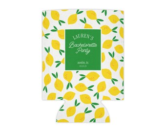 Amalfi Coast Bachelorette Can Cooler | Custom Bridesmaid Gift | Personalized Bach Favor | Love at First Spritz | Last Toast on the Coast