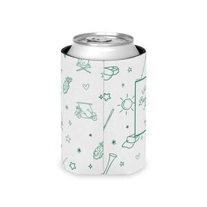 personalized Can cooler, bachelorette golf, golf can cooler, custom can sleeve, golf party favor, last swing ring, bride party gift, custom golf gift, bach party can cooler, bride golf gift, golf bach gift, golf bach trip, par tee Bach bash