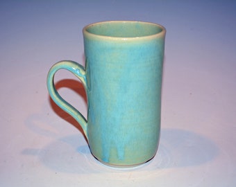 Coffee Mug, Ceramic Mug, Pottery Handmade, Green, Ceramics and Pottery Mug, Tea Cup, Soup Mug, Pottery Coffee Mugs