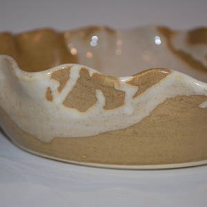 Ceramic Pie Plate, Pottery Pie Dish, Ceramics and Pottery, Pottery Handmade, White and Gold