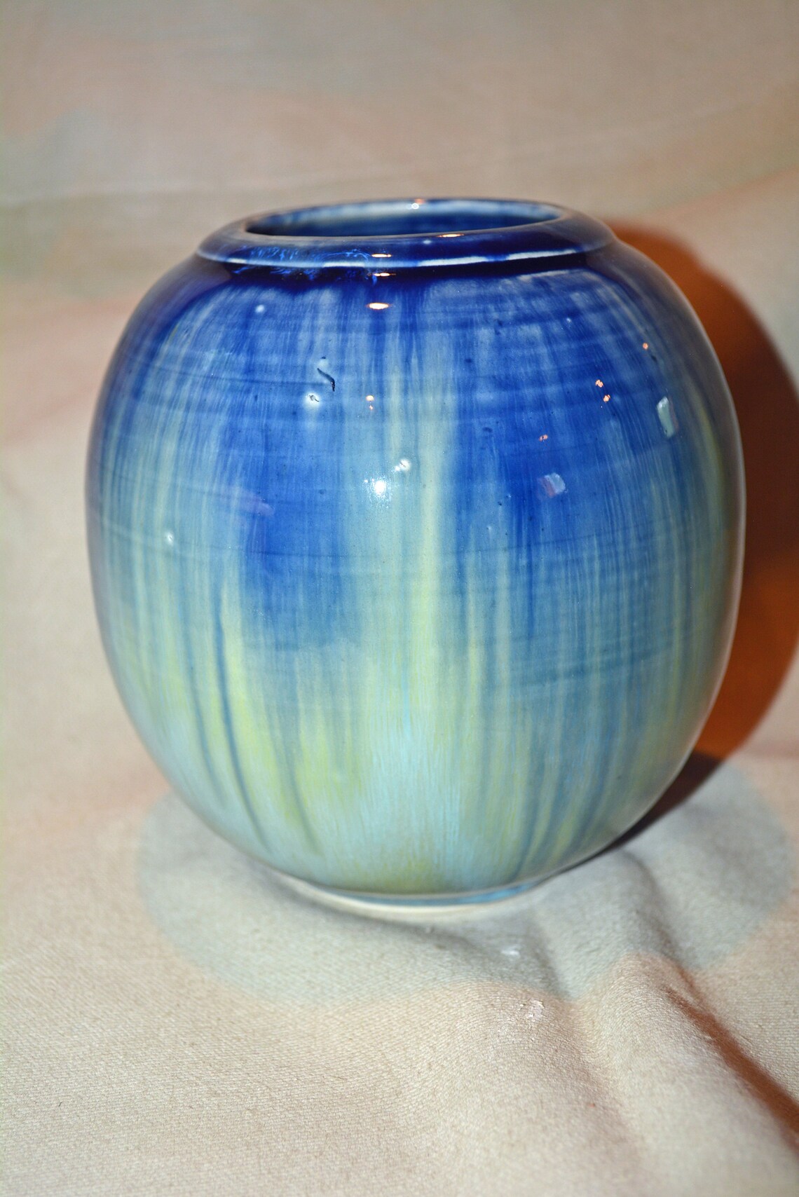 Vase Ceramic Handmade Pottery Vase Blue and Green Gift Etsy
