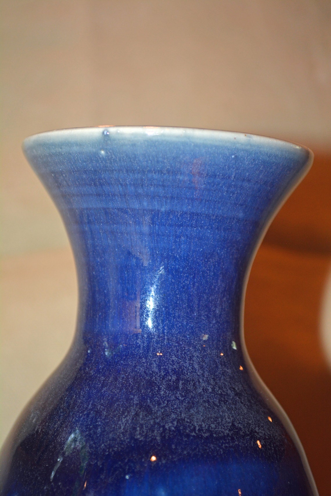 Ceramic Vase Handmade Vase Pottery Blue Pottery Vase Vase Etsy